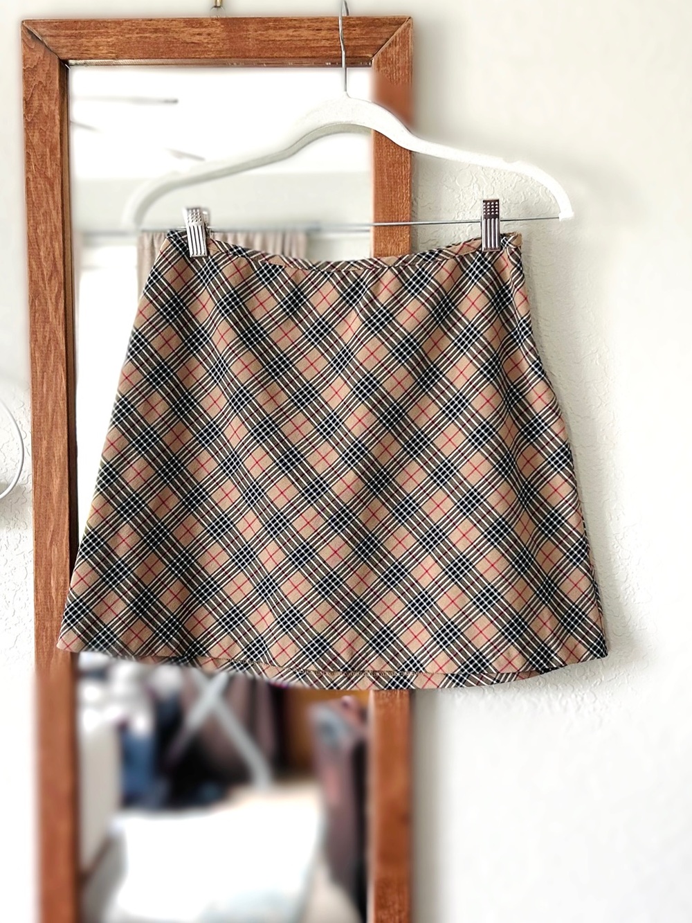 vintage plaid skirt